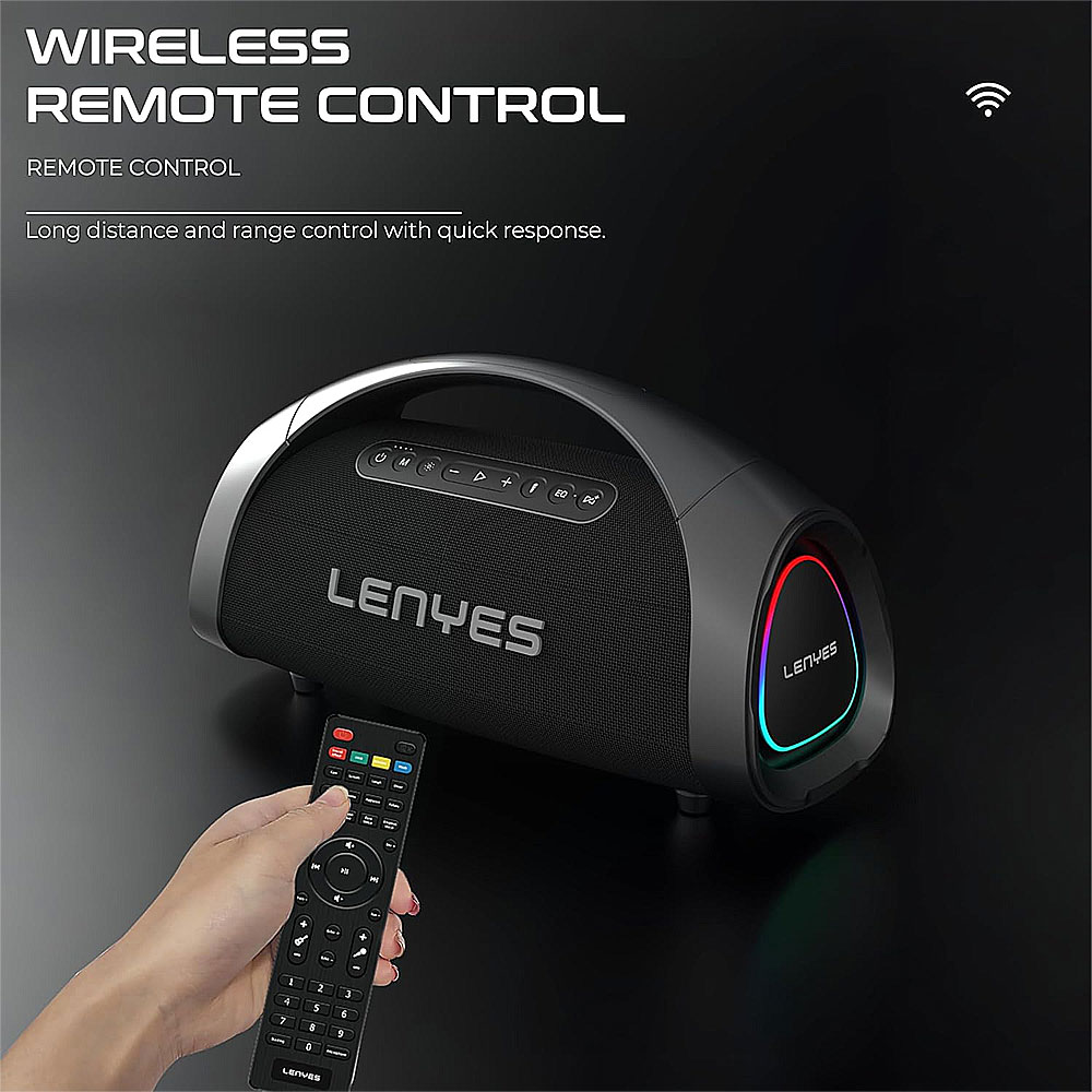 Loa xách tay LENYES S873, kèm 2 mic UHF