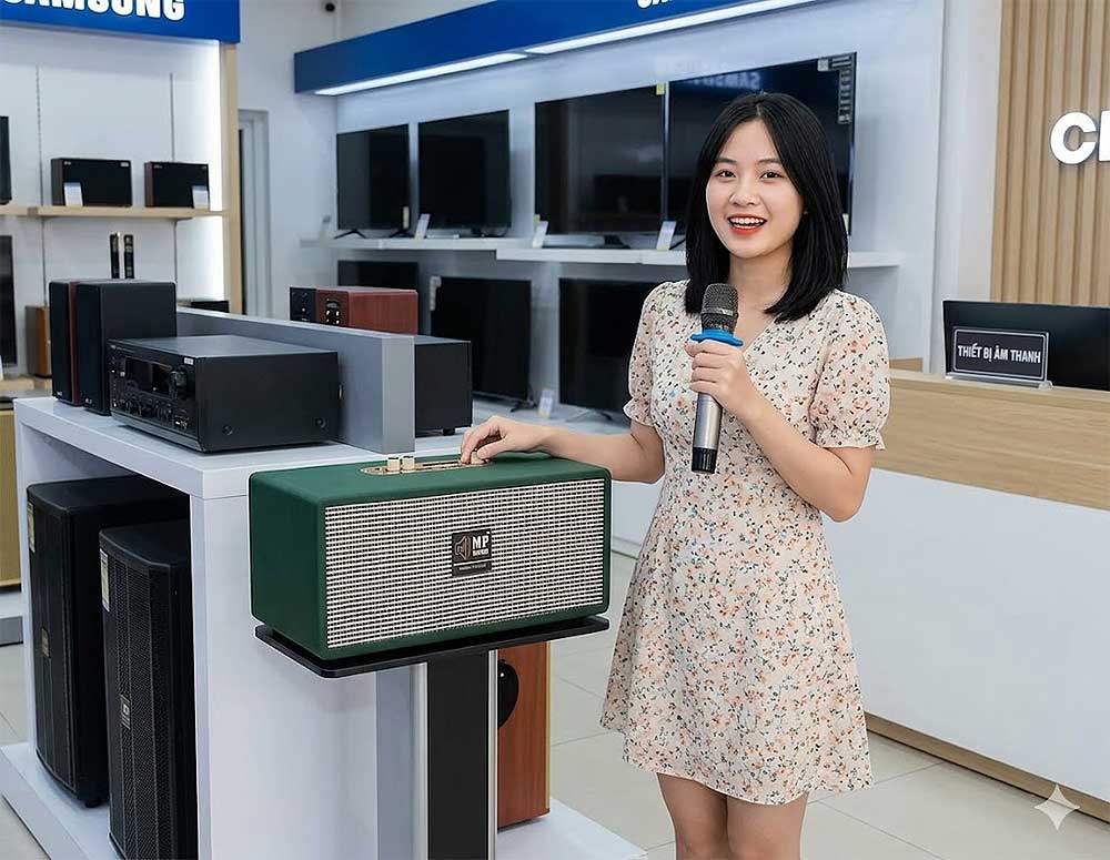 Loa xách tay MPSound Z-255, kèm 2 micro