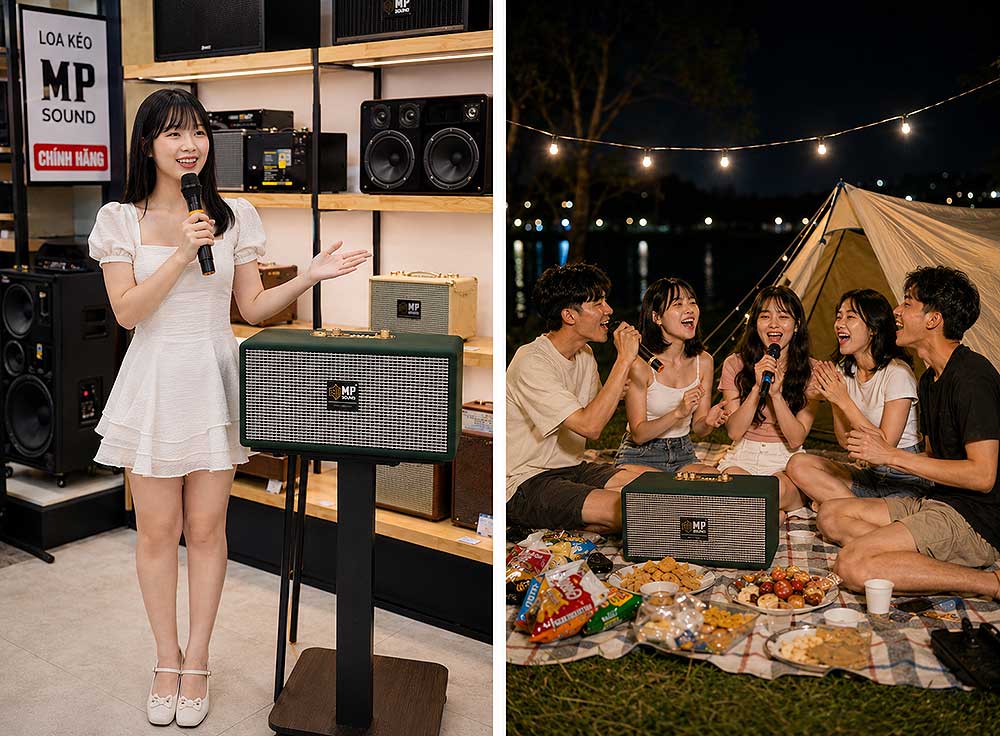 Loa xách tay MPSound Z-255, kèm 2 micro