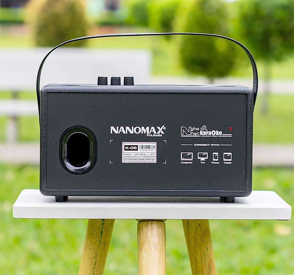 Loa xách tay Nanomax K-06 Loa xách tay Nanomax K-06, 2 mic VHF