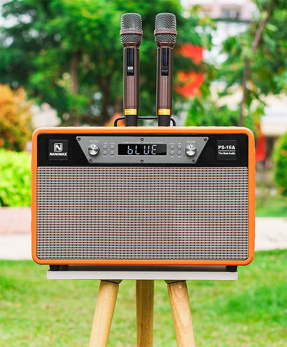 Loa xách tay Nanomax PS-16A, 2 bass 16cm