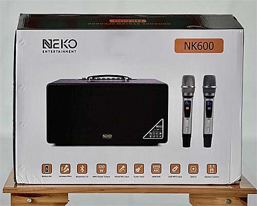 Loa xách tay NEKO NK600, Loa karaoke 3 đường tiếng