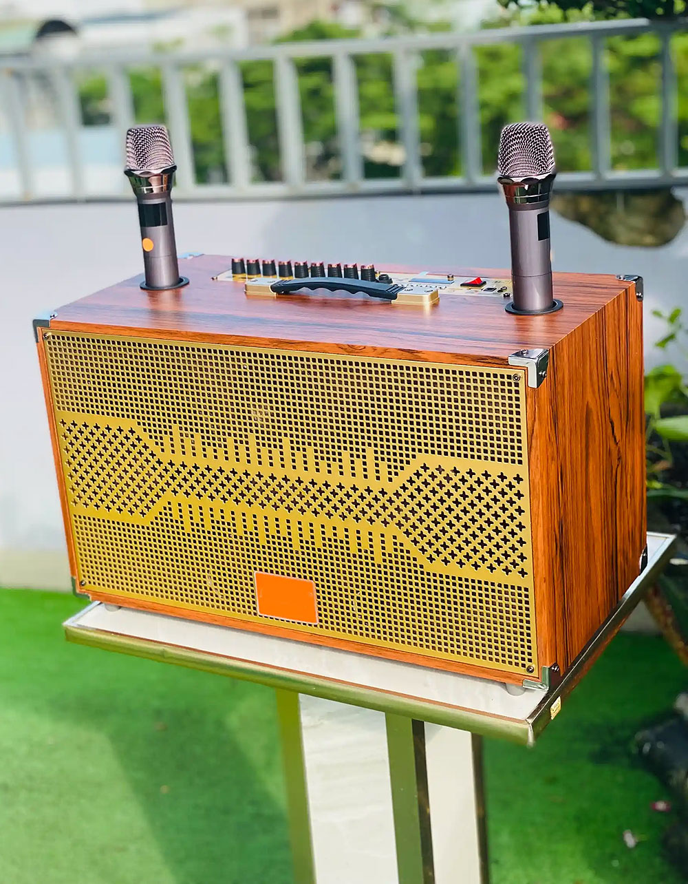 Loa xách tay P288, 2 bass 20