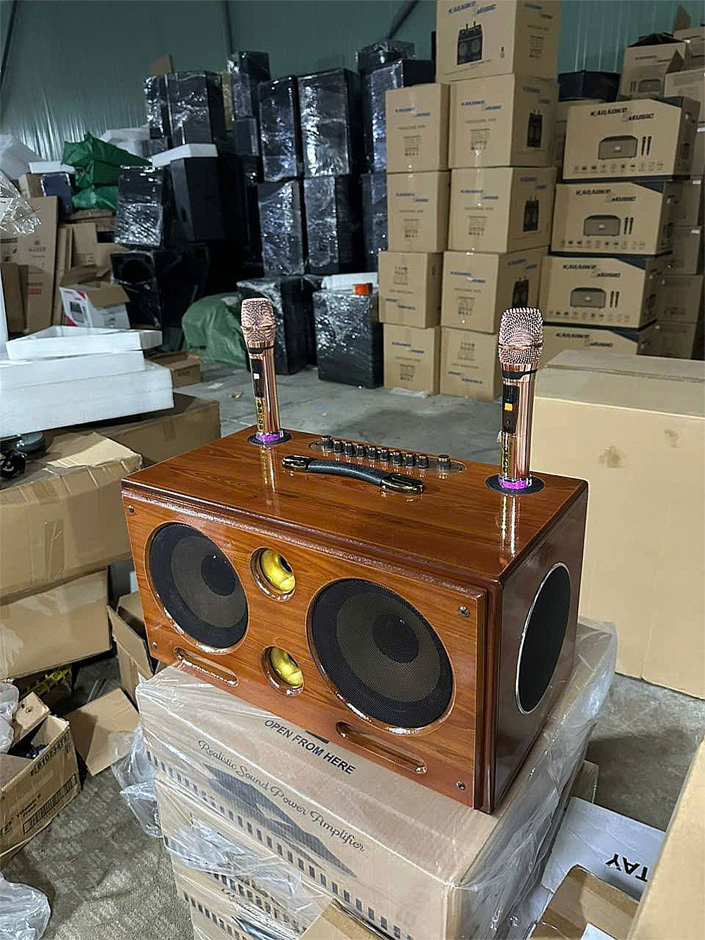 Loa xách tay Soundbox 8018G, 2 bass 20