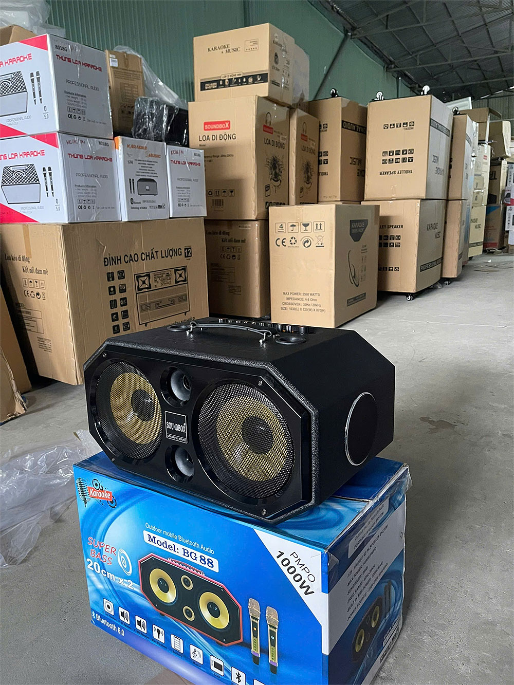 Loa xách tay Soundbox BG88 Loa xách tay Soundbox BG88, 3 đường tiếng