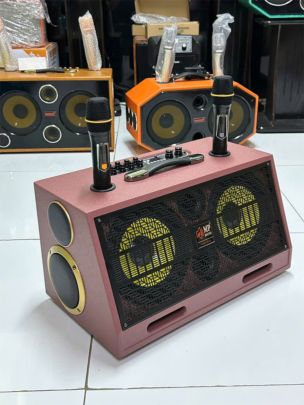Loa xách tay Soundbox K750 Loa xách tay Soundbox K750, 2 bass 20