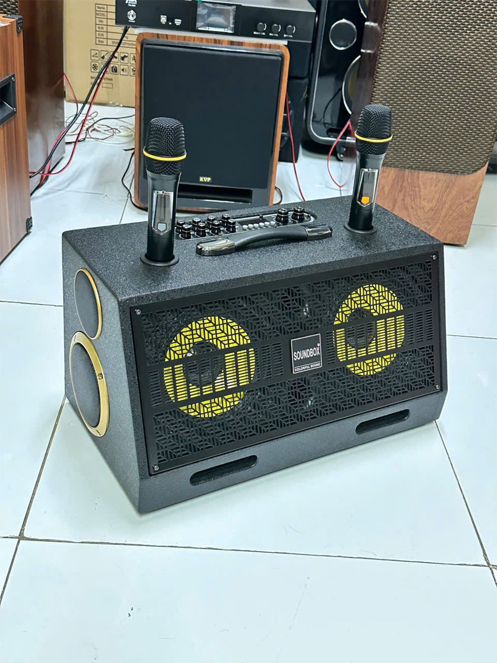 Loa xách tay Soundbox K750 Loa xách tay Soundbox K750, 2 bass 20