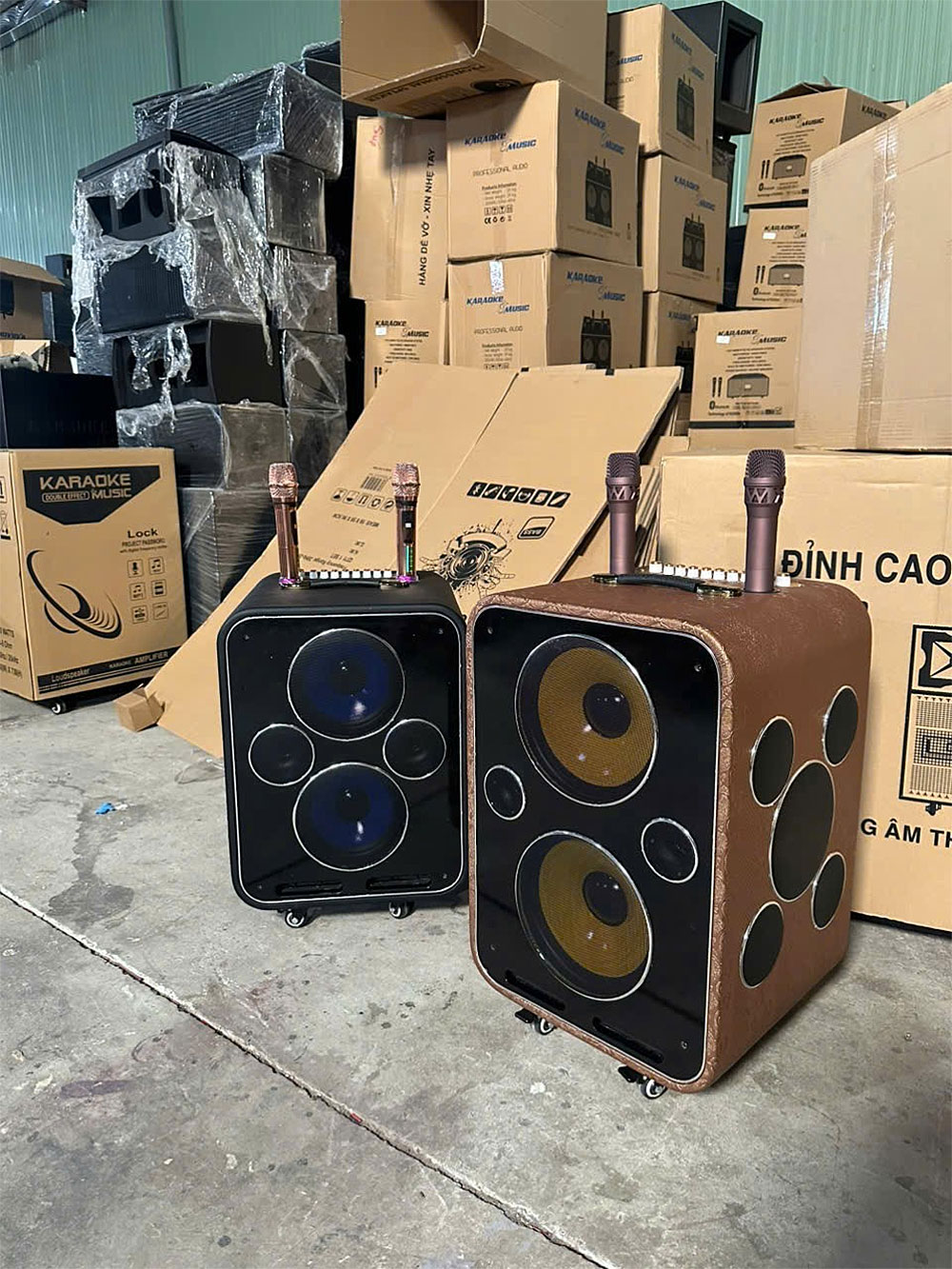 Loa xách tay Soundbox S260-S280, 2 mic ko dây