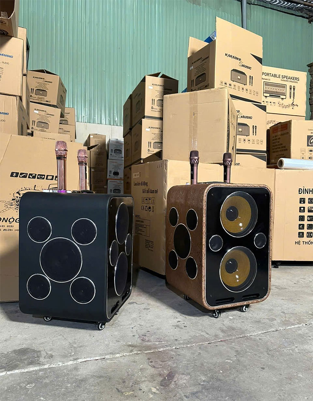 Loa xách tay Soundbox S260-S280, 2 mic ko dây