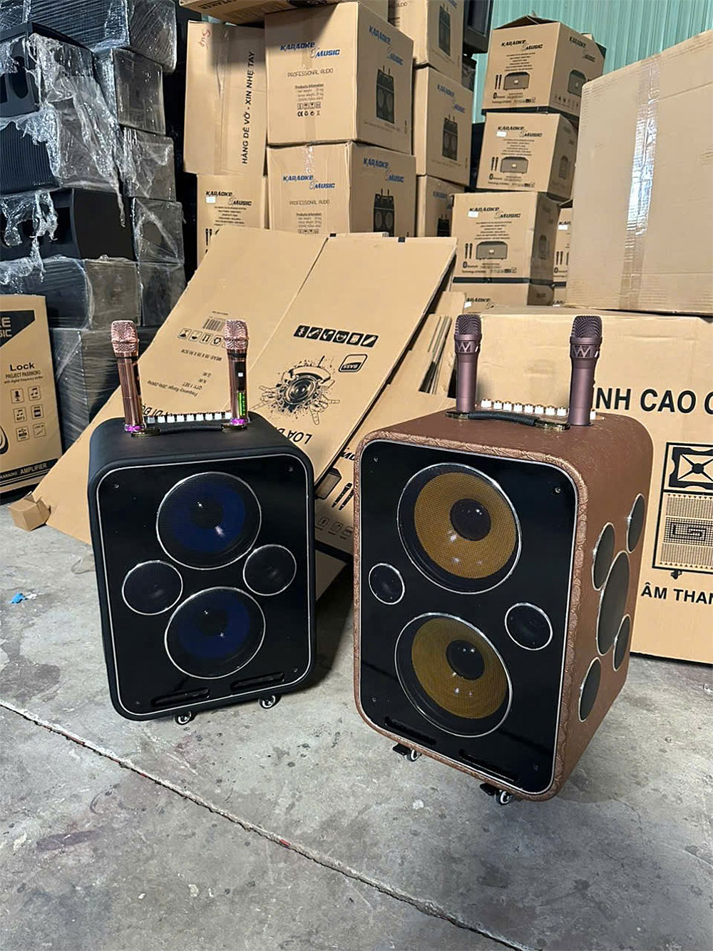 Loa xách tay Soundbox S260-S280, 2 mic ko dây