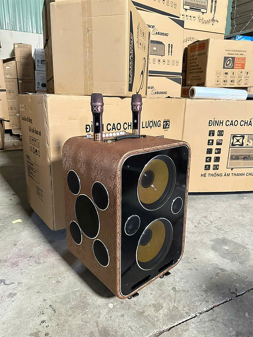 Loa xách tay Soundbox S260-S280, 2 mic ko dây
