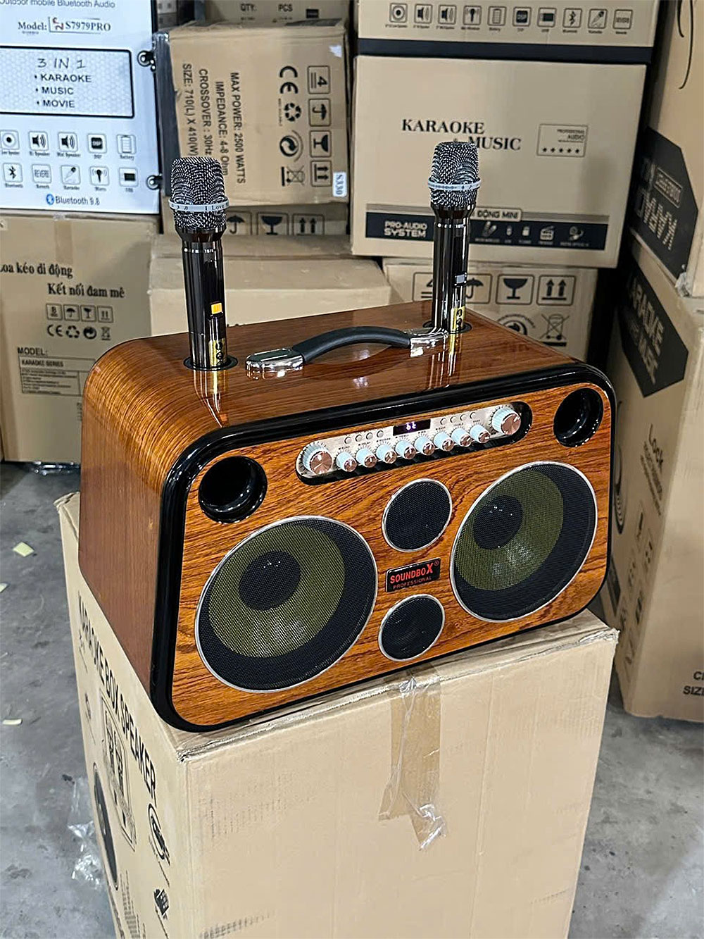 Loa xách tay Soundbox S27 Loa xách tay Soundbox S27, 2 bass 20