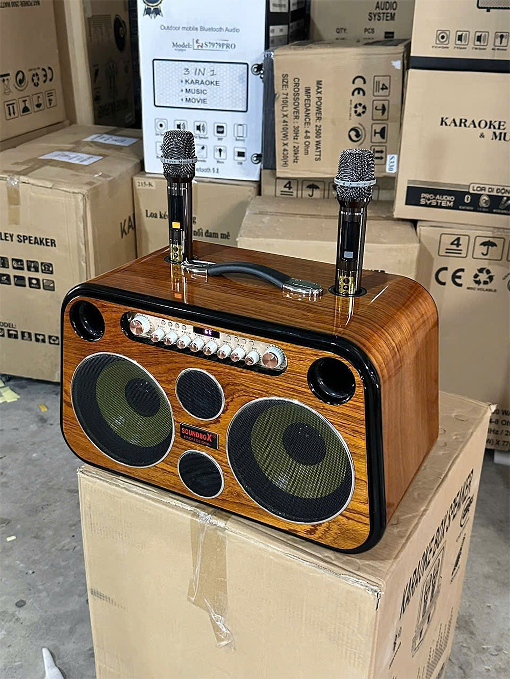 Loa xách tay Soundbox S27 Loa xách tay Soundbox S27, 2 bass 20
