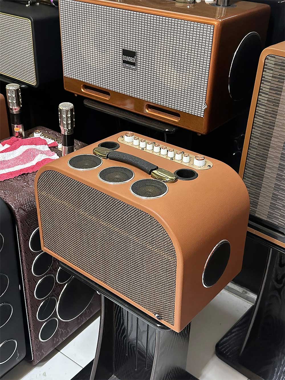 Loa kéo Soundbox S5 Loa xách tay Soundbox S5, 2 bass 16