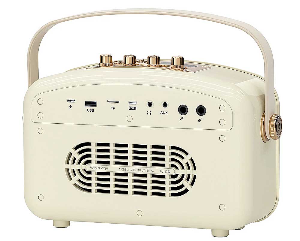 Loa xách tay WinBridge L200, 2 mic UHF