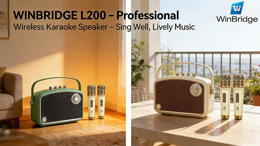 Loa xách tay WinBridge L200, 2 mic UHF