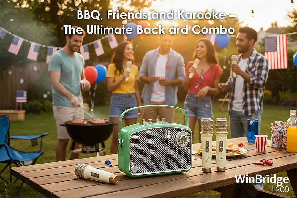 Loa xách tay WinBridge L200, 2 mic UHF