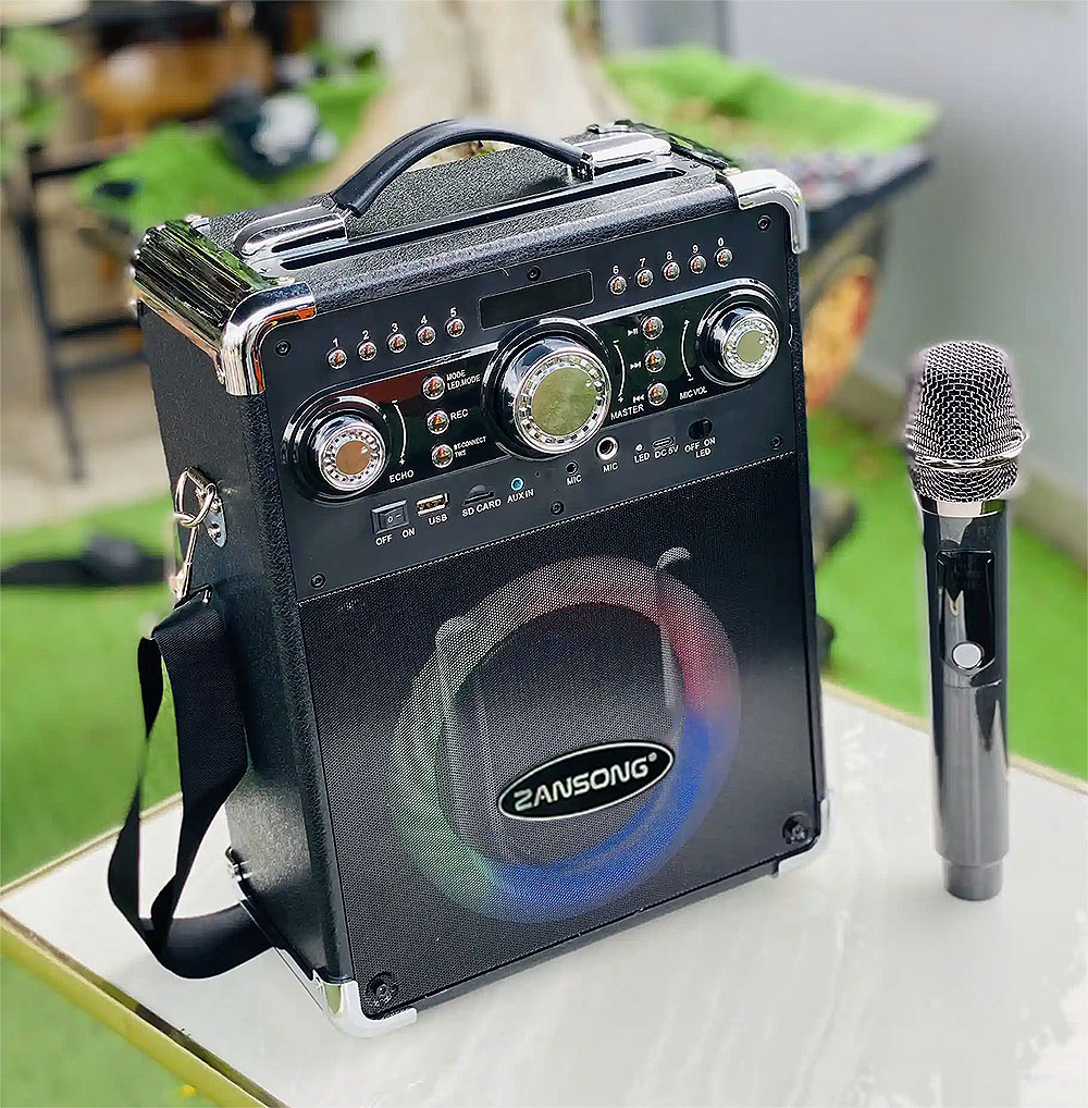 Loa xách tay Zansong S80, kèm 1 mic ko dây