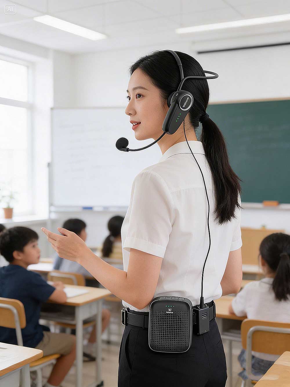 Máy trợ giảng WinBridge A002, mic không dây
