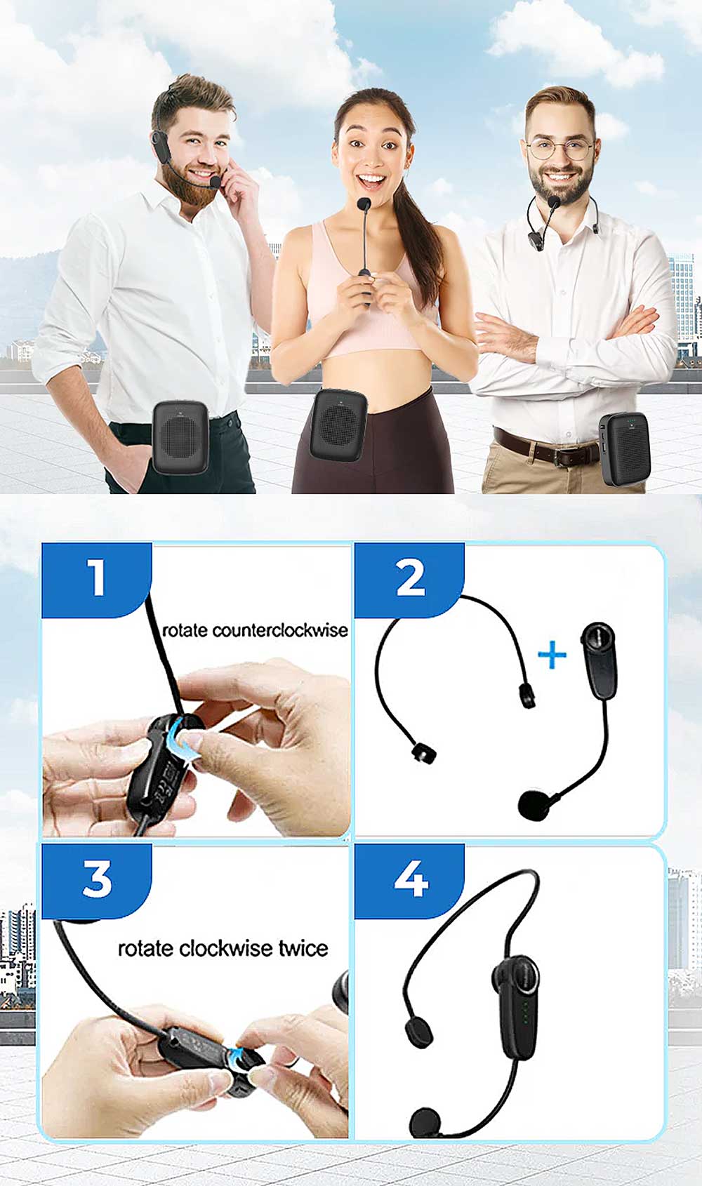 Máy trợ giảng WinBridge A002, mic không dây