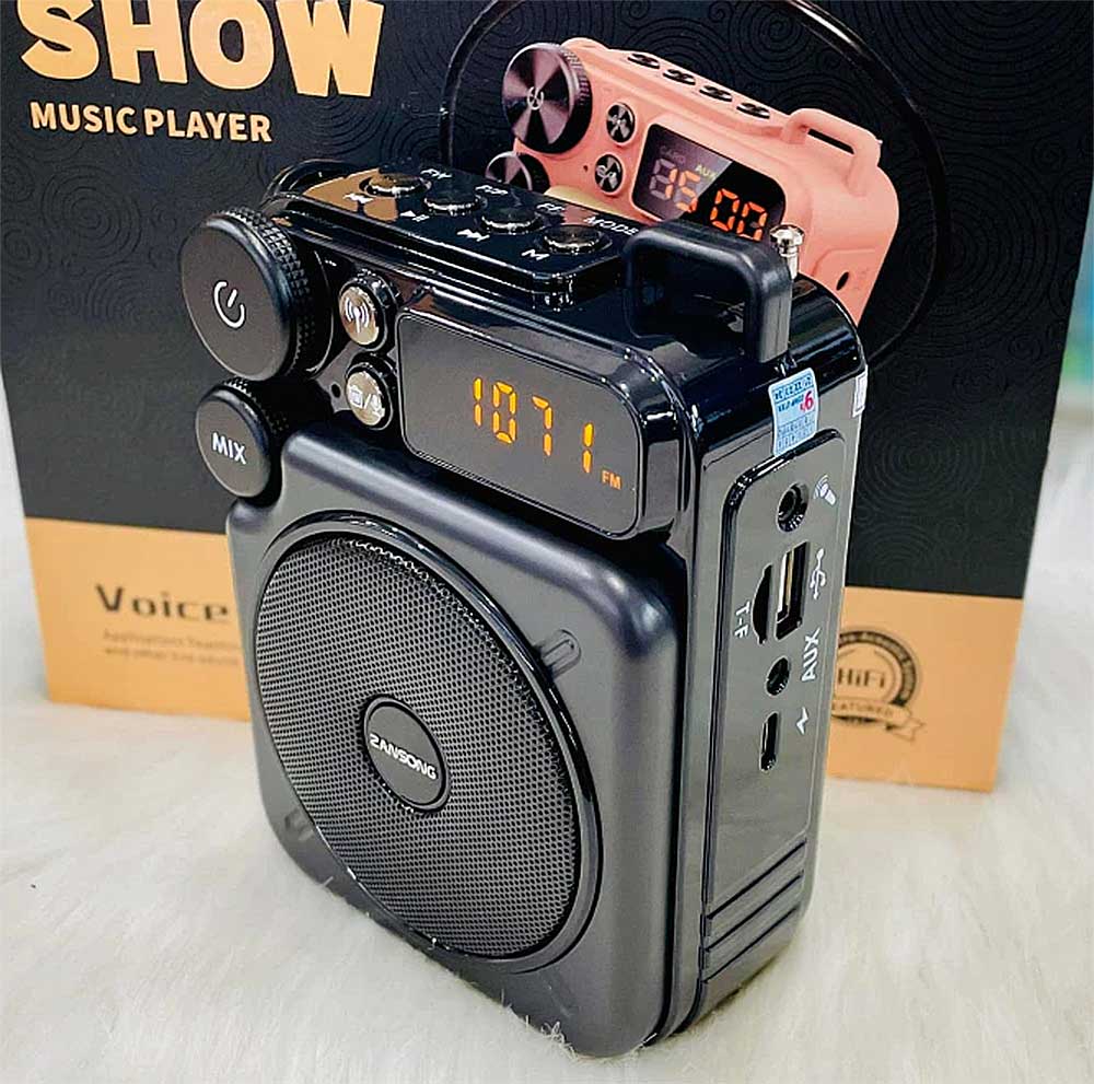 Máy trợ giảng zansong M16, kèm mic ko dây