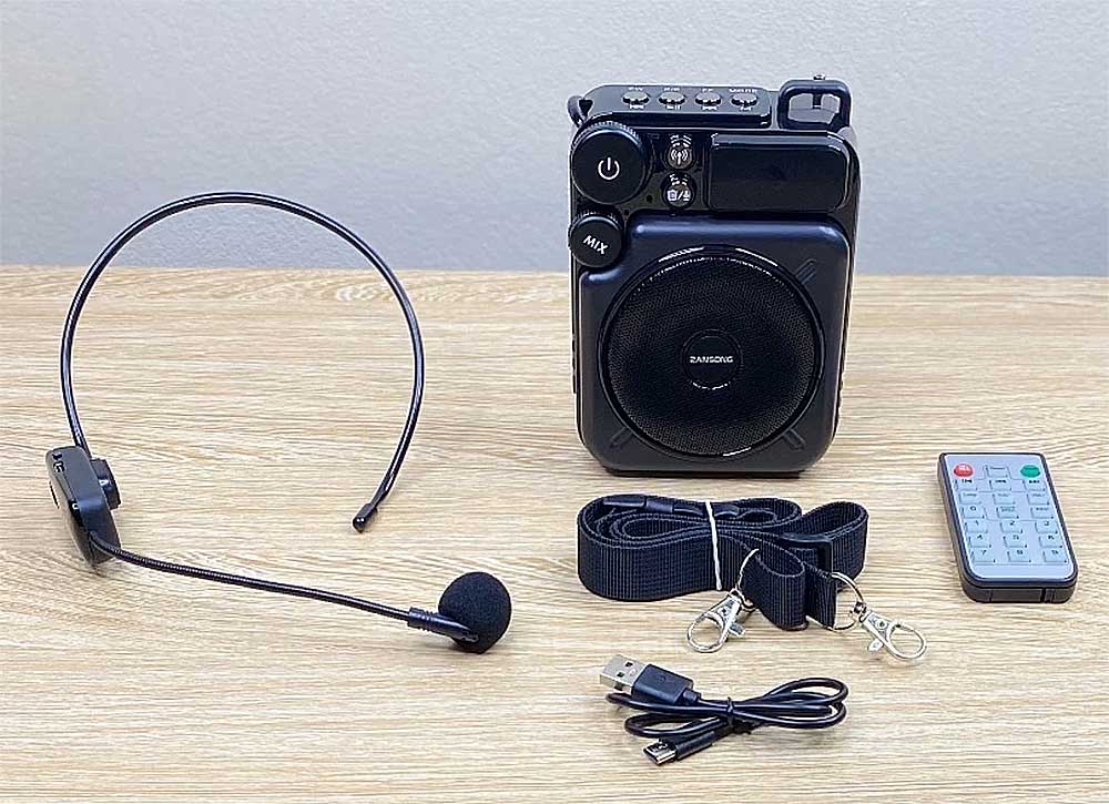 Máy trợ giảng zansong M16, kèm mic ko dây
