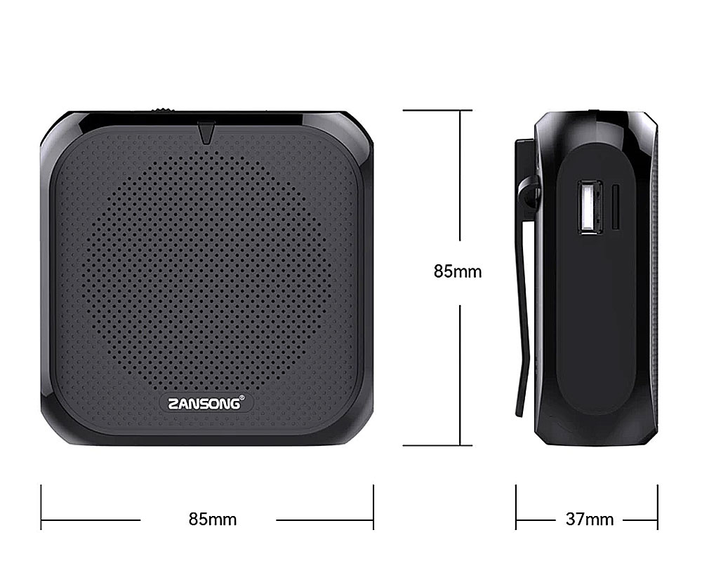 Máy trợ giảng Zansong M60, kèm 2 micro cài đầu