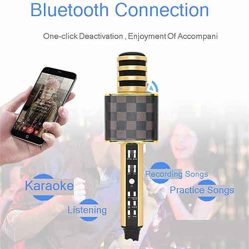 Mic karaoke bluetooth SDRD SD-18, hát hay - âm thanh to rõ