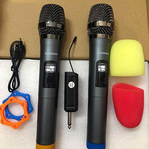 Micro đa năng Zansong V19, mic UHF chuyên dùng hát karaoke