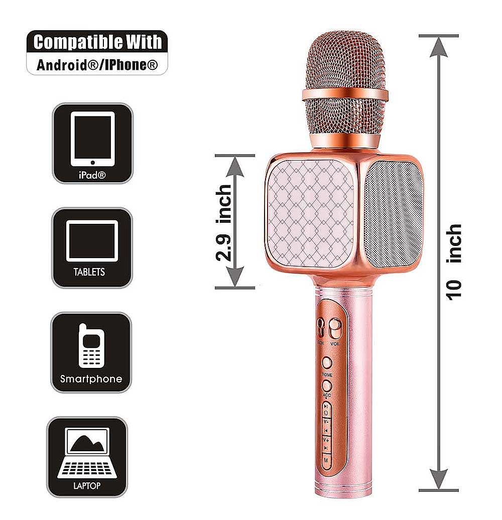 Micro karaoke Bluetooh Su-yosd YS-69, công suất 6W