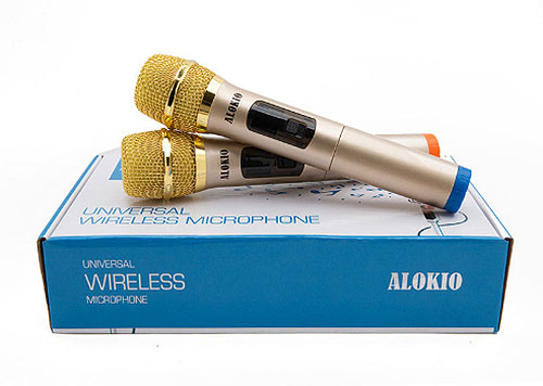 Micro không dây ALOKIO V11, mic dùng được cho tất cả loa kéo
