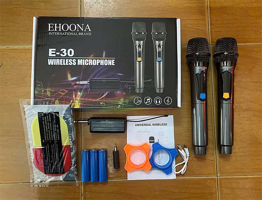 Micro không dây EHOONA E30 Micro không dây EHOONA E30, khoảng cách 50m