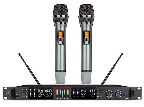 Micro không dây FEDYCO MC-9000, mic karaoke có đầu thu lớn