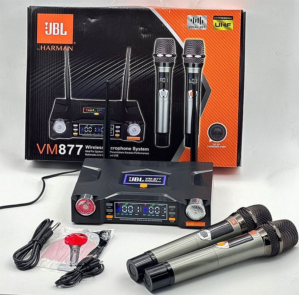 Micro Không Dây JBL VM877, chống hú tốt
