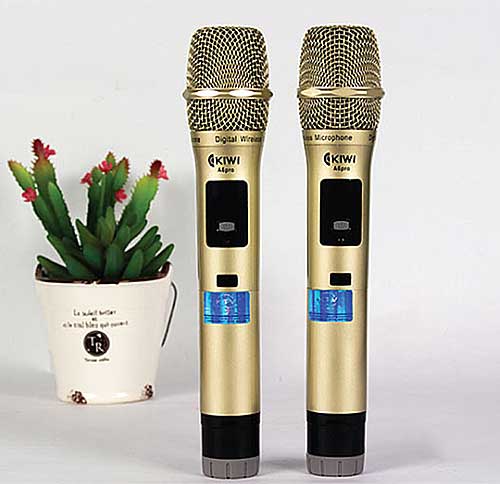 Micro không dây KIWI A6 PRO, dùng hát karaoke/ MC/ loa kéo