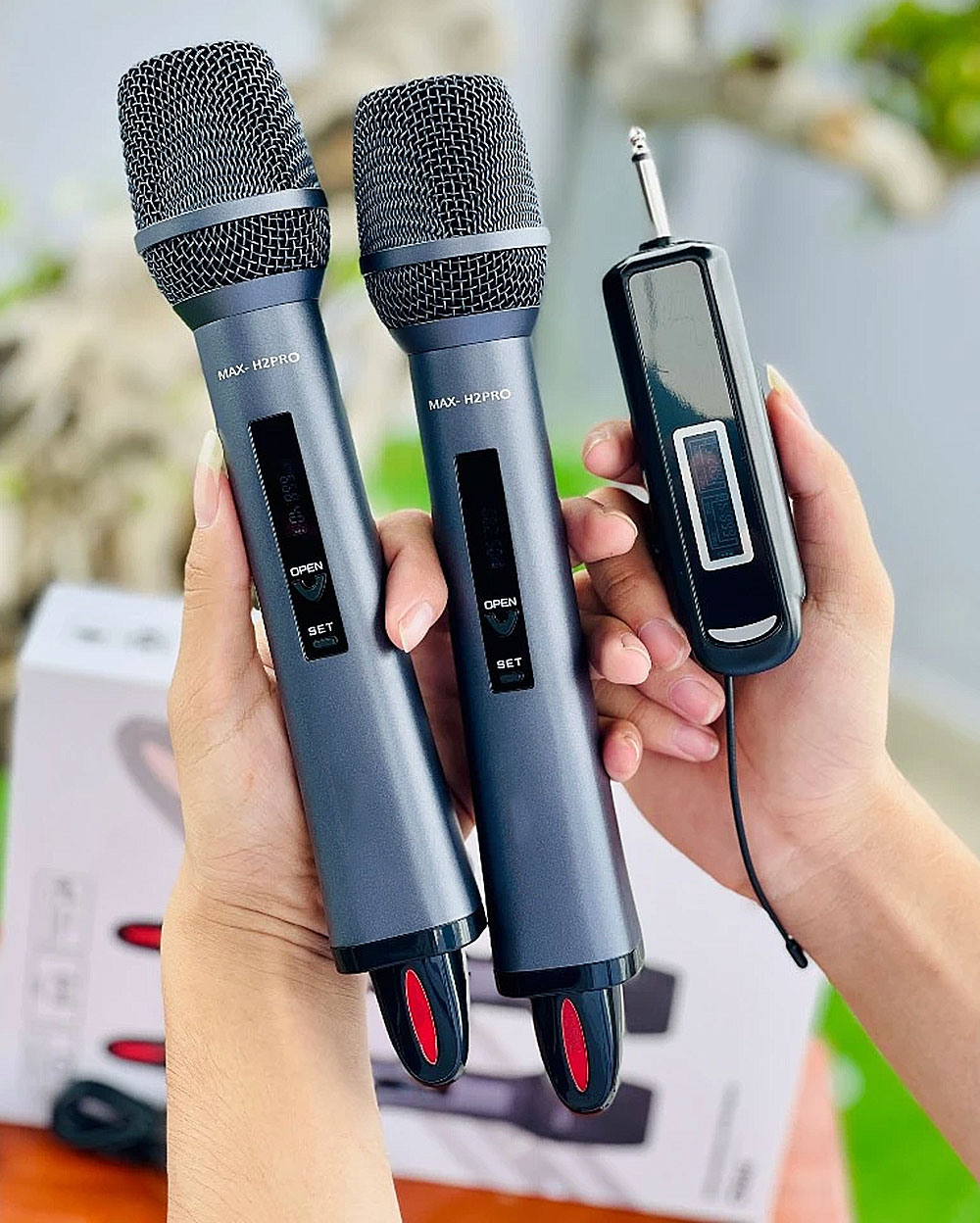 Micro không dây Max-H2Pro, kết nối 50-100m
