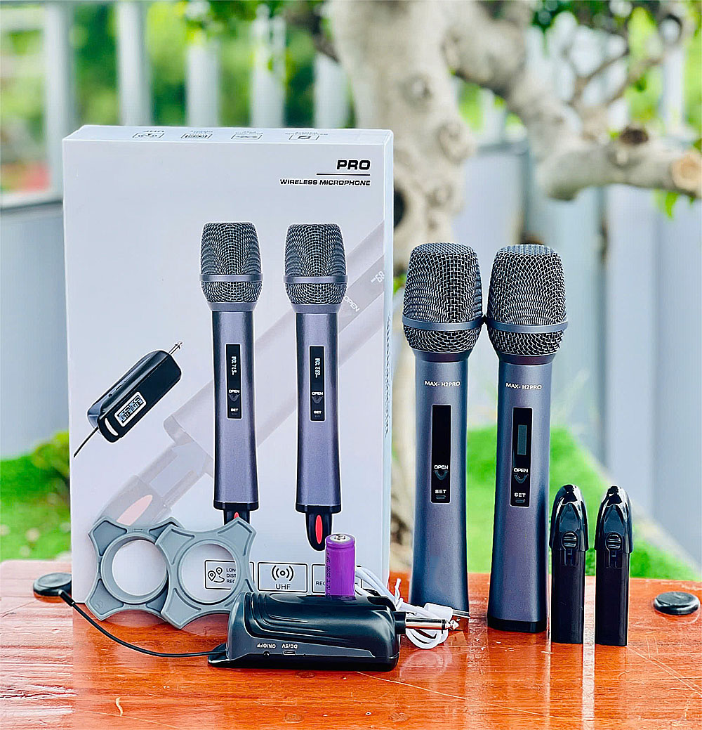 Micro không dây Max-H2Pro, kết nối 50-100m