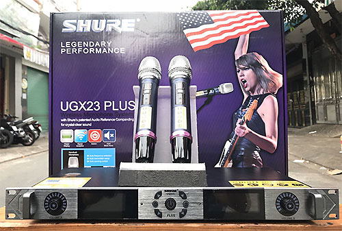 Micro không dây SHURE UGX23 Plus, lọc âm chống hú tốt