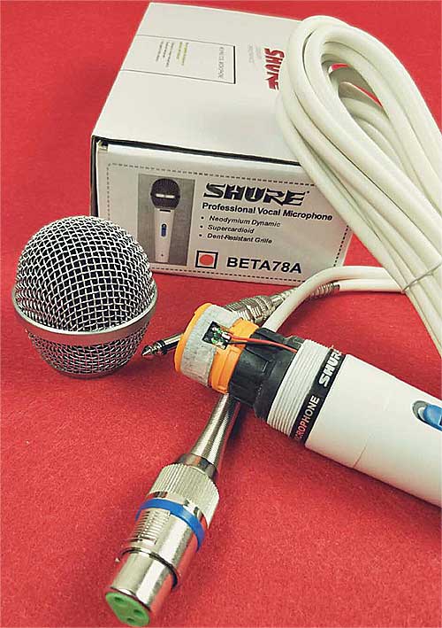 Microphone có dây Shure Beta88A, mic chuyên dùng cho hát karaoke