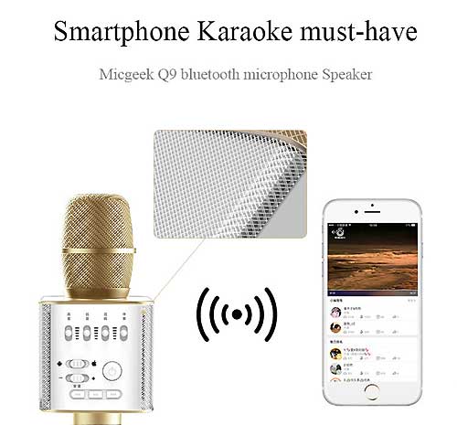 Microphone Karaoke Kèm Loa MICGEEK Q9