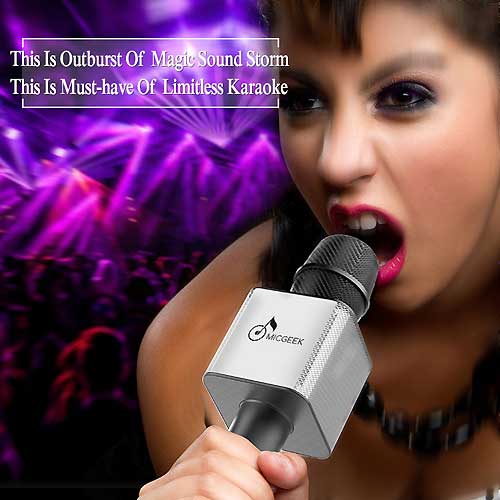 Microphone Karaoke Kèm Loa MICGEEK Q9
