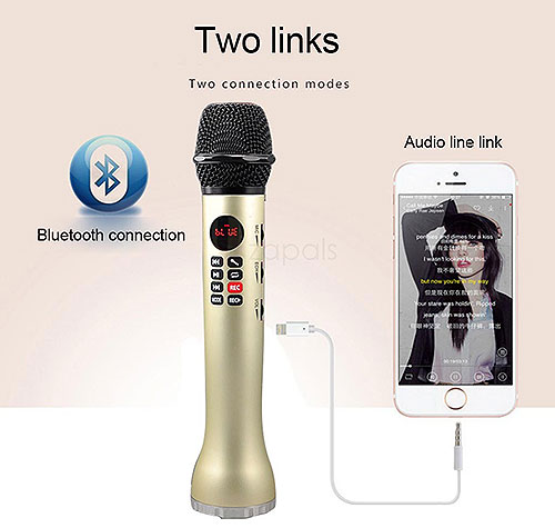 Microphone karaoke kèm loa tự sướng L-598