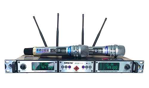 Microphone không dây Shure UR-29D plus, set được 200 tần số