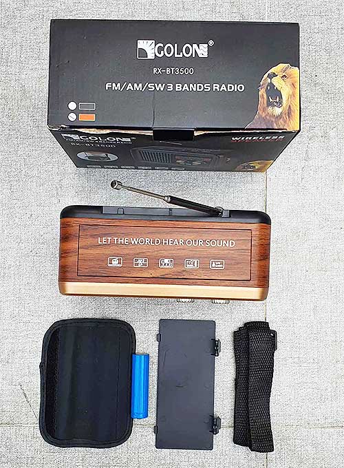 Radio điện tử GOLON RX-BT3500, phong cách cổ điển