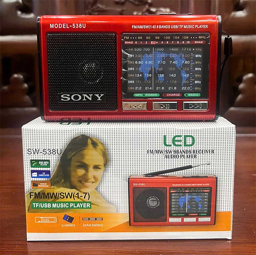 Radio điện tử SONY SW-538U, 8 băng tần