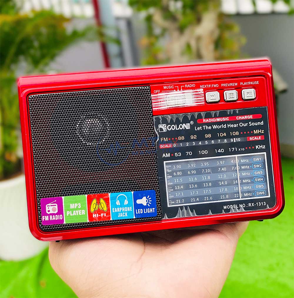 Radio GOLON RX-1313, 8 băng tần AM/FM/SW