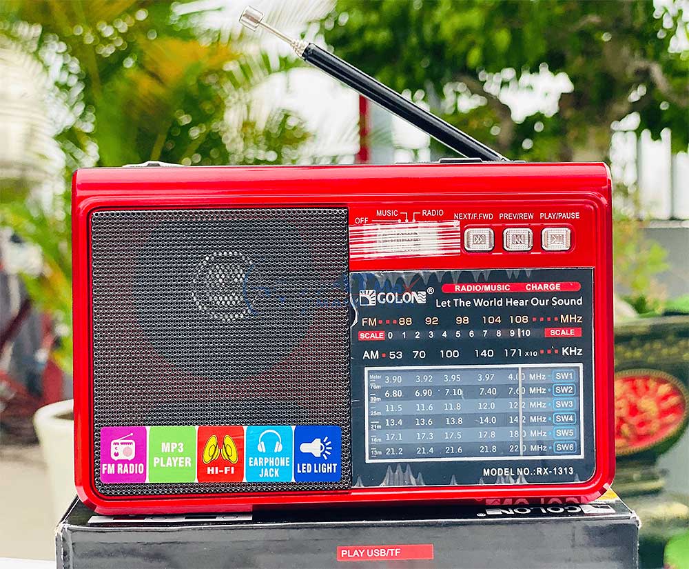 Radio GOLON RX-1313, 8 băng tần AM/FM/SW