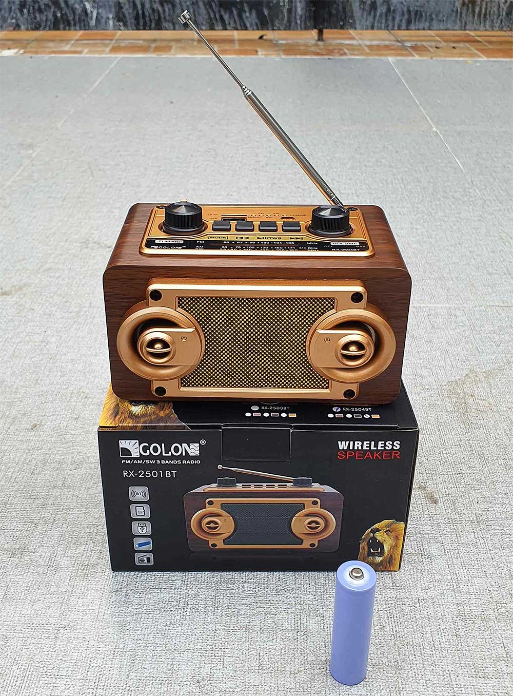 Radio GOLON RX-2501BT, 3 band tần
