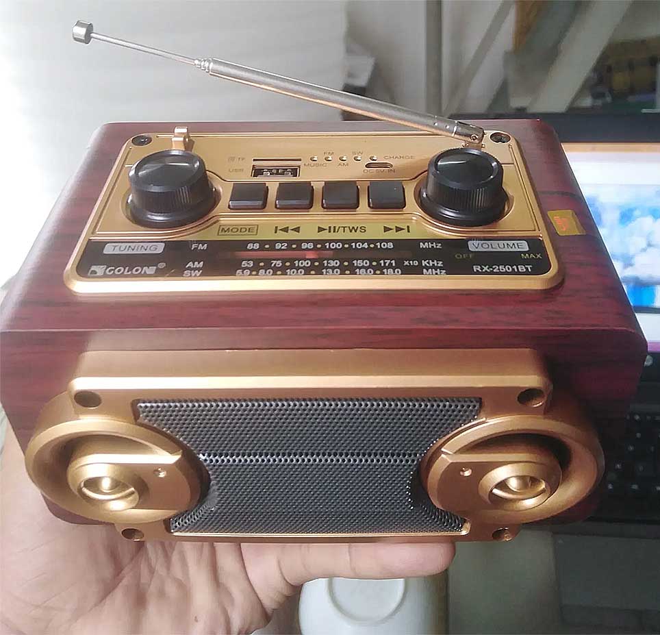 Radio GOLON RX-2501BT, 3 band tần