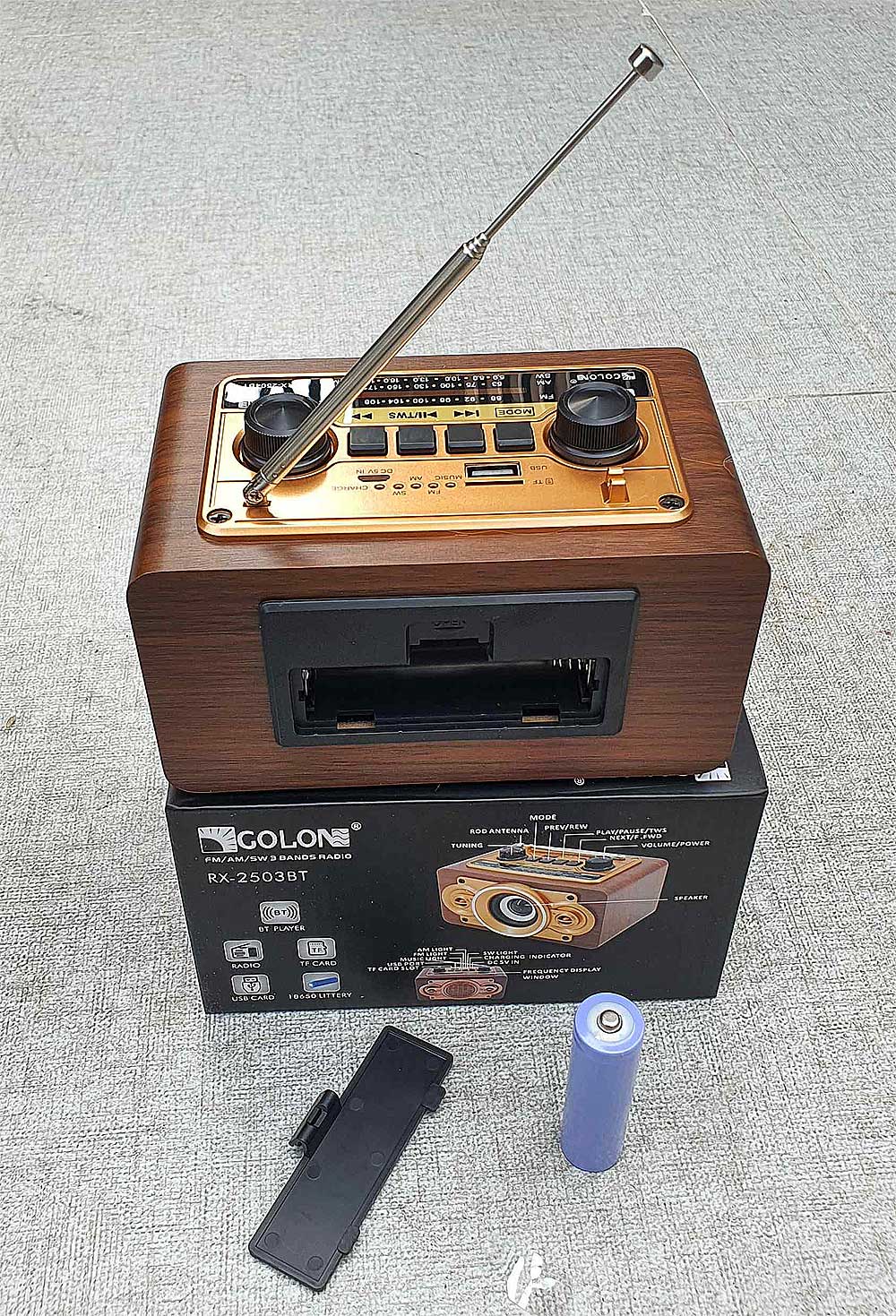 Radio GOLON RX-2501BT, 3 band tần